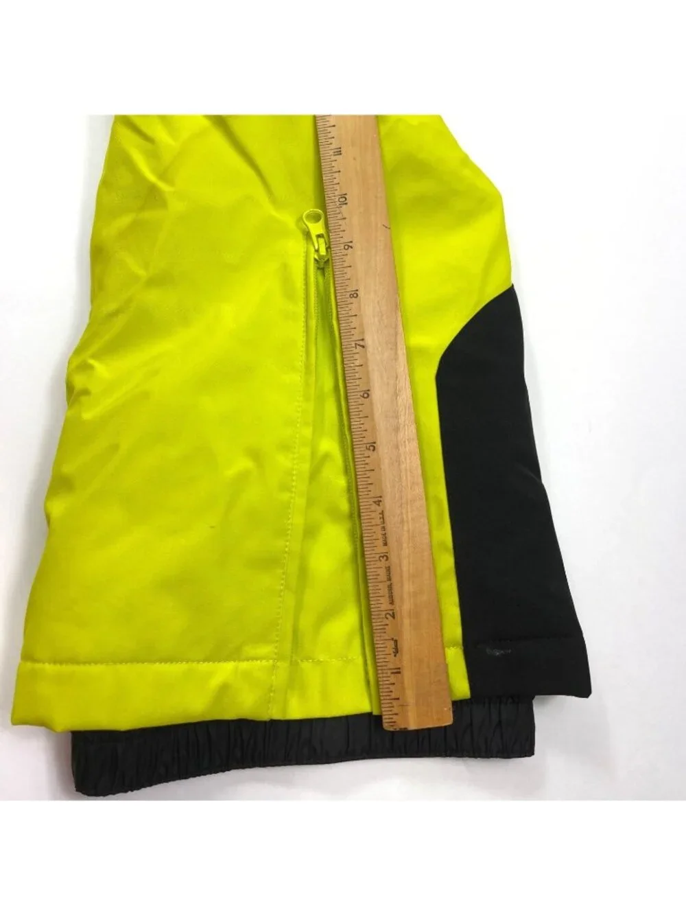 Icepeak Youth Snow Pants W/ Suspenders Neon Yellow Waterproof Size 16 15+